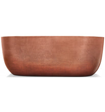 Load image into Gallery viewer, Thompson Traders TBT-6960-DW Caladonia Oval Tub 69&quot; Copper Soaking Tub for Freestanding Medium Antique