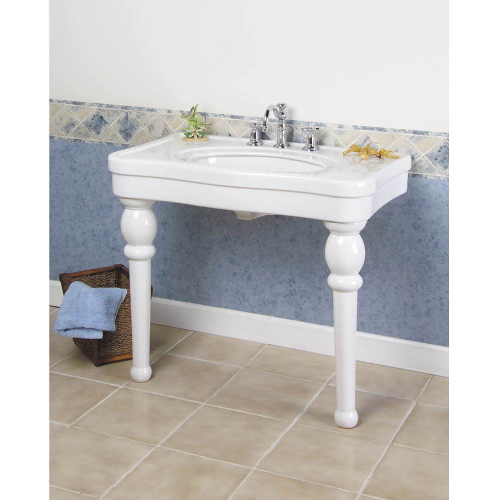 Barclay PGVCL-B Versailles 42 Console 8" Centerset - White