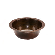 Load image into Gallery viewer, Premier 14&quot; Hammered Copper Bar Sink W/  2&quot; Drain Size BR14DB2