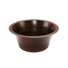 Load image into Gallery viewer, Premier 16&quot; Hammered Copper Bar Sink W/ 2&quot; Drain Size BR16DB2