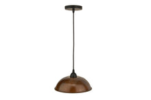 Load image into Gallery viewer, Premier Hand Hammered Copper 10.5&quot; Dome Pendant Light L100DB