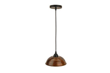 Load image into Gallery viewer, Premier Hand Hammered Copper 8.5&quot; Dome Pendant Light  L200DB