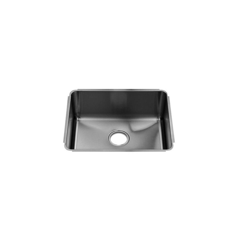 Home Refinements by Julien 003206 Classic Sink Undermount, Single 21X16X8 - Brushed Stainless Steel