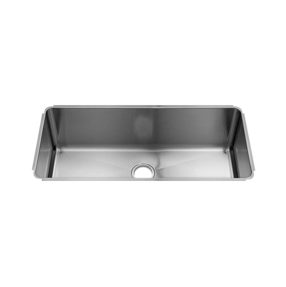 Home Refinements by Julien 003214 Classic Sink Undermount, Single 33X16X10 - Brushed Stainless Steel