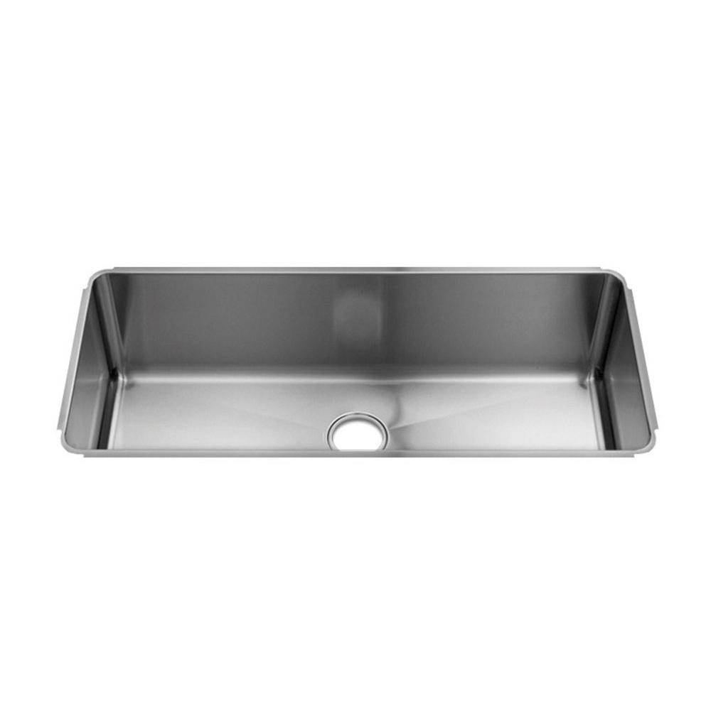 Home Refinements by Julien 003215 Classic Sink Undermount, Single 36X16X10 - Brushed Stainless Steel
