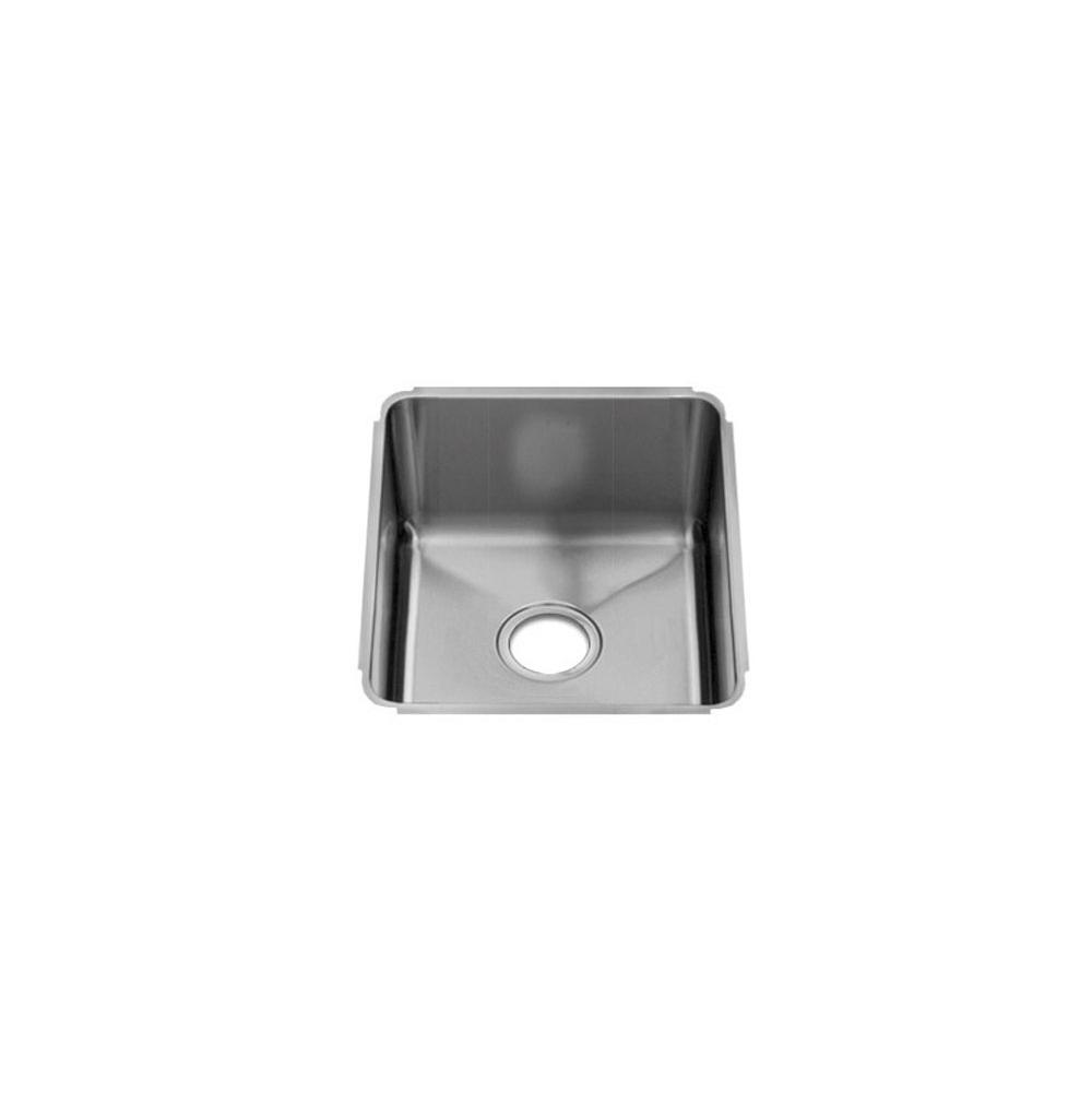 Home Refinements by Julien 003222 Classic Sink Undermount, Single 15X18X10 - Brushed Stainless Steel