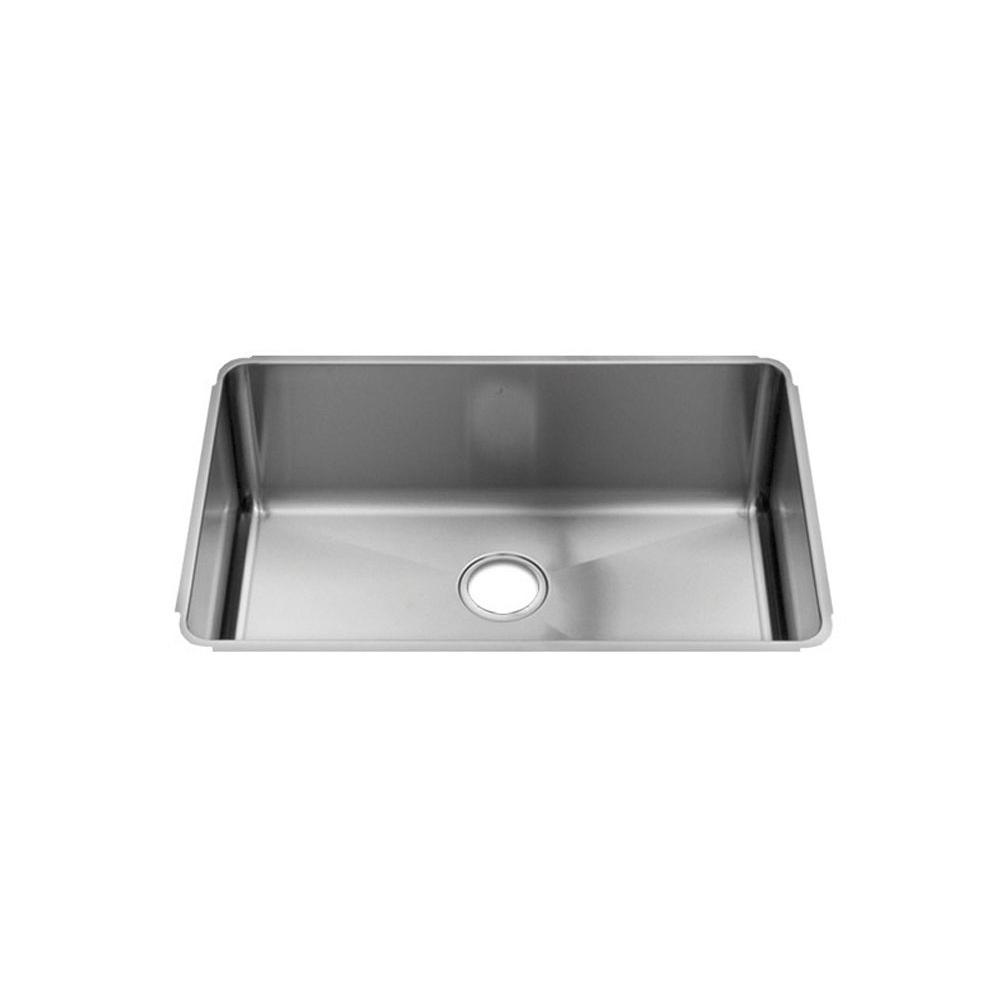 Home Refinements by Julien 003226 Classic Sink Undermount, Single 27X18X10 - Brushed Stainless Steel