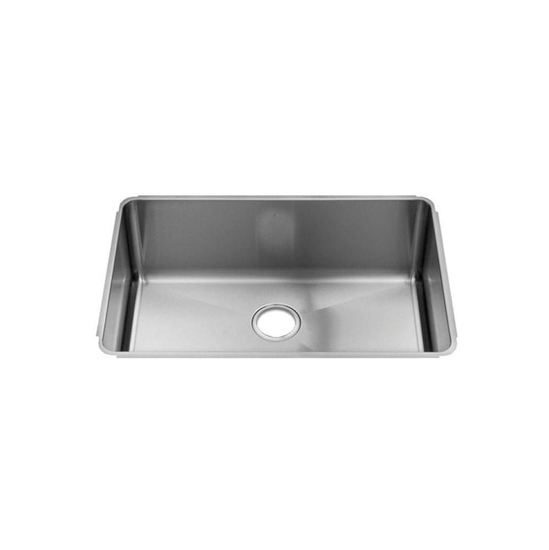 Home Refinements by Julien 003226 Classic Sink Undermount, Single 27X18X10 - Brushed Stainless Steel
