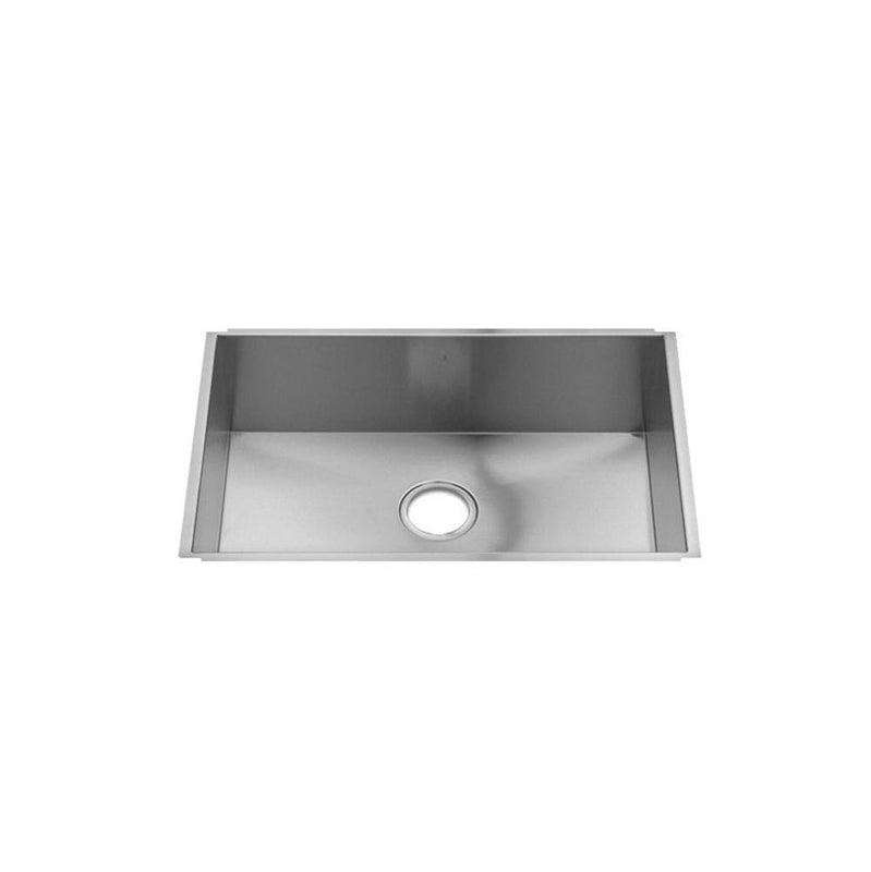 Home Refinements by Julien 003611 Urbanedge Sink Undermount, Single 27X16X8 - Brushed Stainless Steel