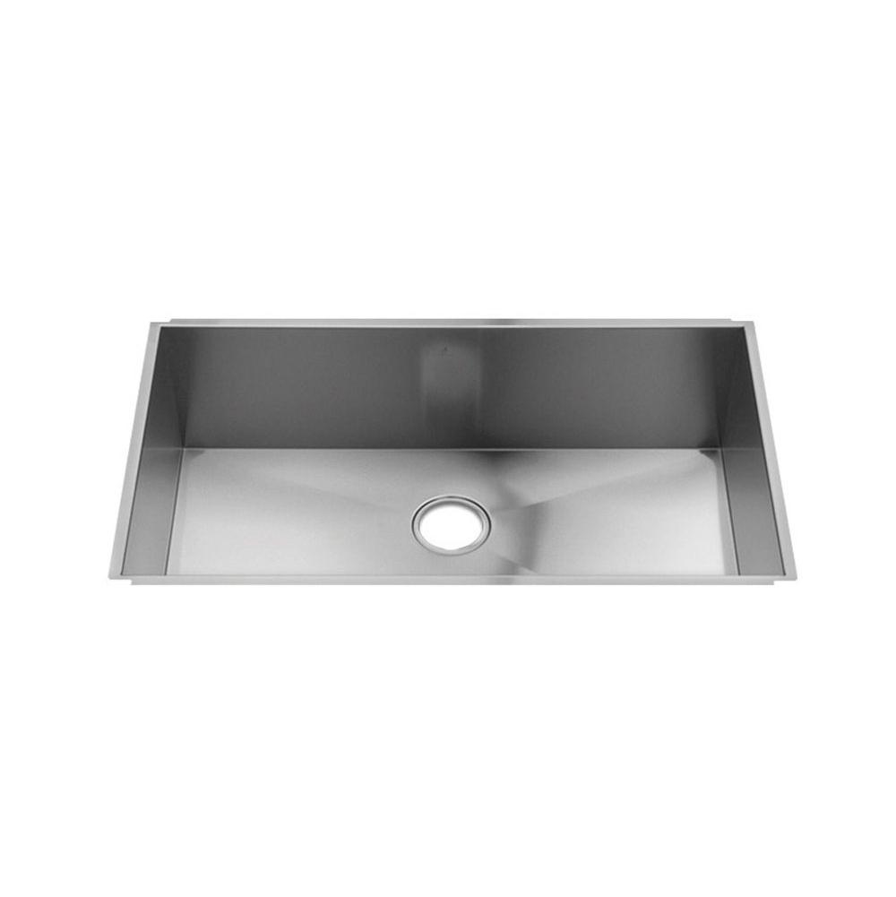 Home Refinements by Julien 003633 Urbanedge Sink Undermount, Single 33X18X10 - Brushed Stainless Steel
