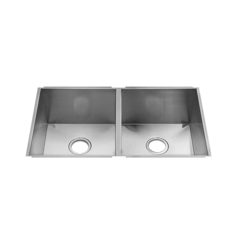 Home Refinements by Julien 003637 Urbanedge Sink Undermount, Double L15X18X10 R15X18X10 - Brushed Stainless Steel
