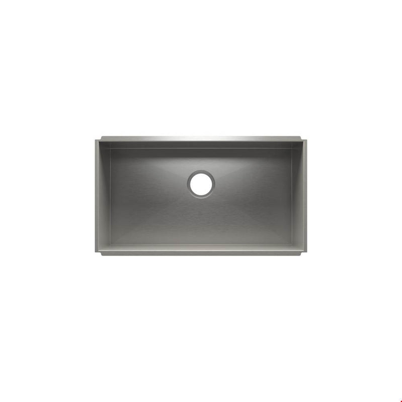 Home Refinements by Julien 003670 Urbanedge Sink Undermount, Single 33X16X8 - Brushed Stainless Steel