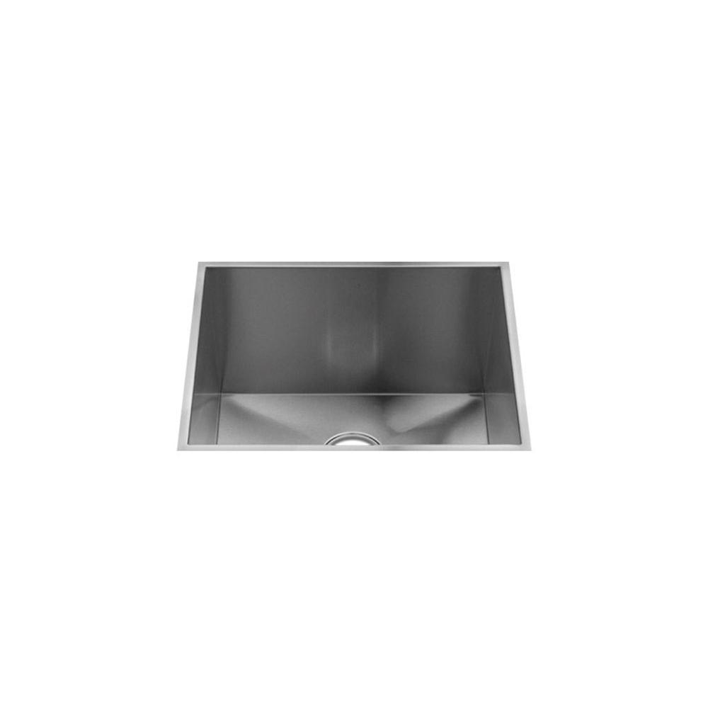 Home Refinements by Julien 003673 Urbanedge Utility Sink Undermount, Single 21X16X12 - Brushed Stainless Steel
