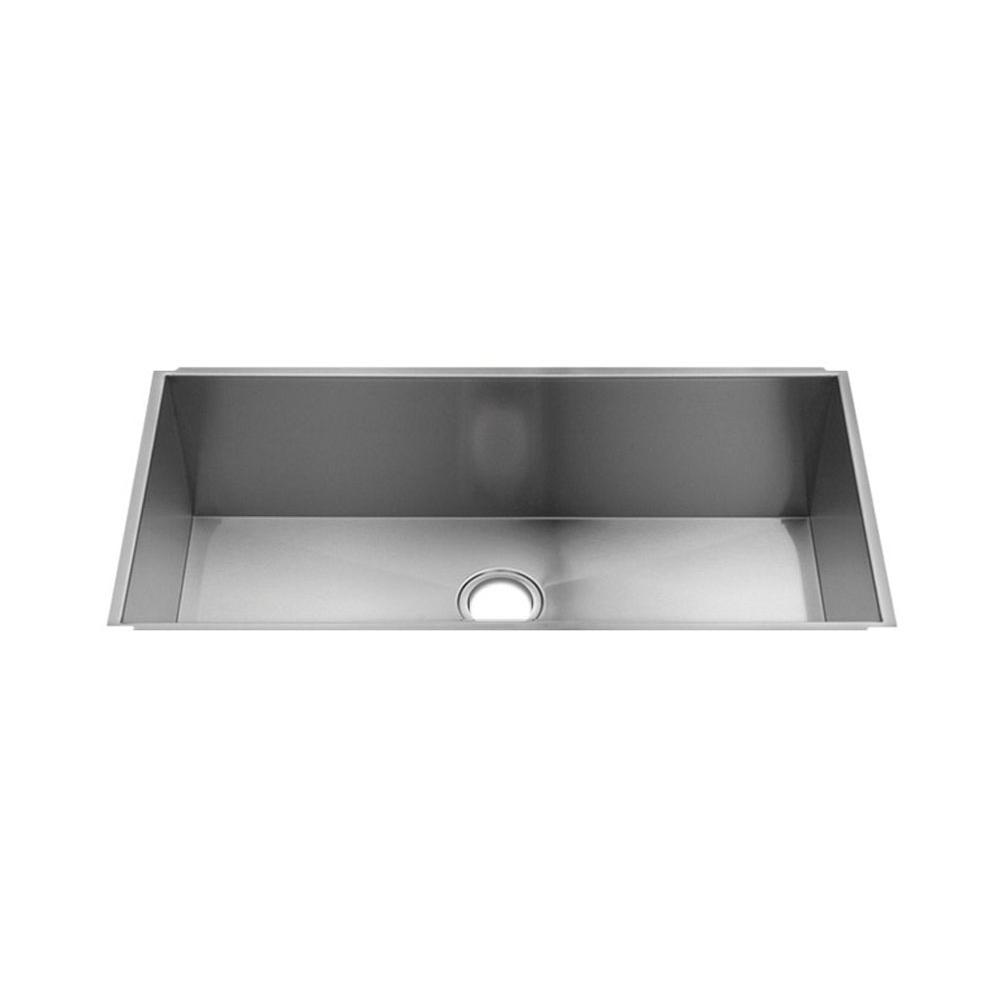 Home Refinements by Julien 003690 Urbanedge Sink Undermount, Single 33X16X10 - Brushed Stainless Steel