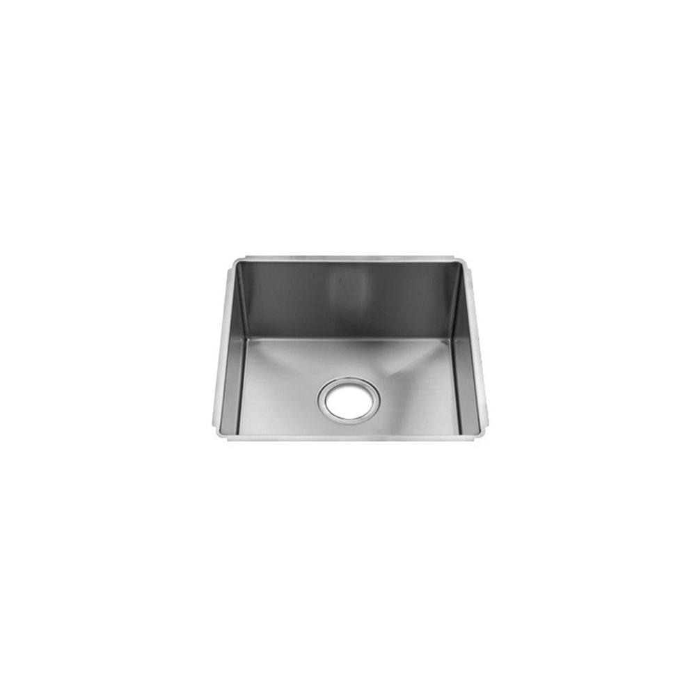 Home Refinements by Julien 003909 J7 Sink Undermount, Single 15X16X8 - Brushed Stainless Steel