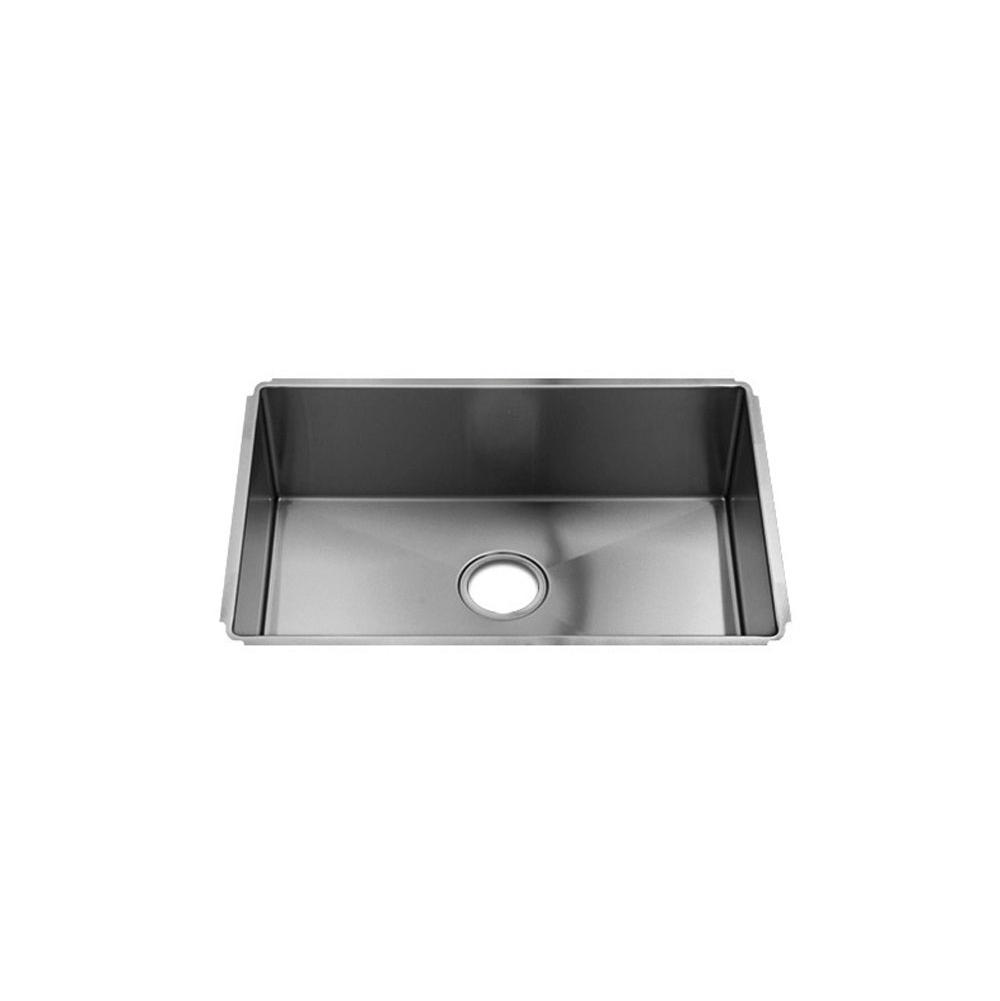 Home Refinements by Julien 003918 J7 Sink Undermount, Single 24X16X10 - Brushed Stainless Steel