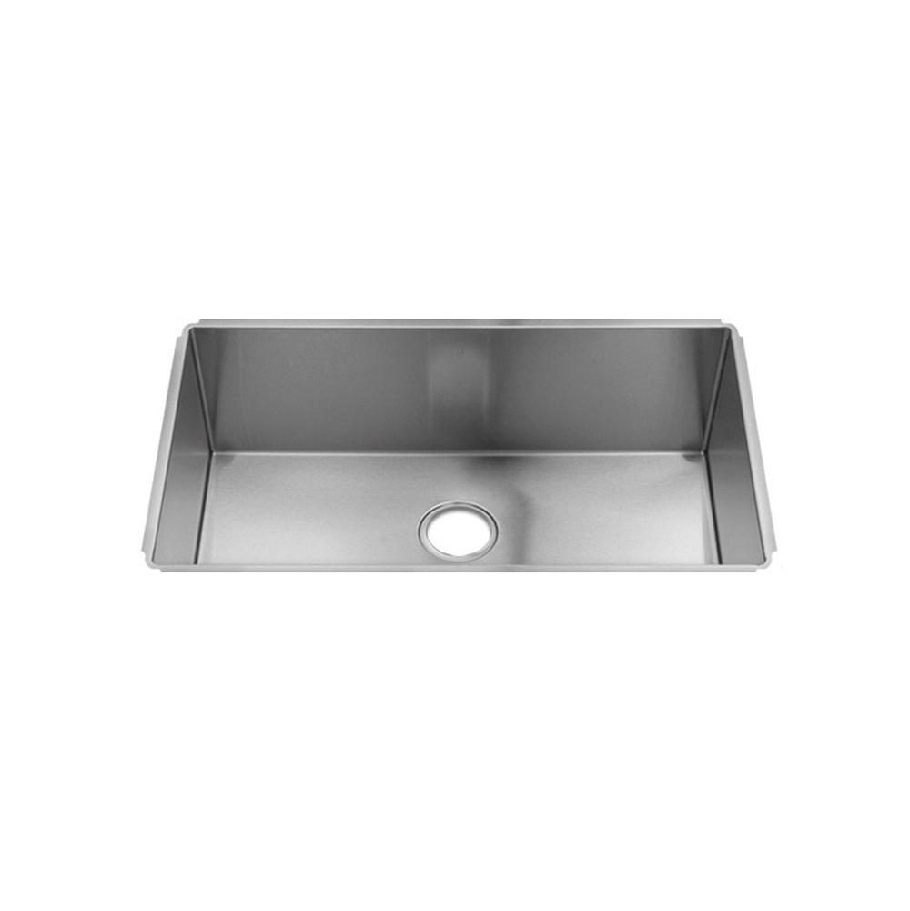 Home Refinements by Julien 003925 J7 Sink Undermount, Single 30X17X10 - Brushed Stainless Steel
