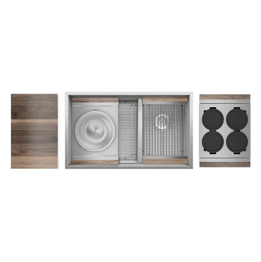 Home Refinements by Julien 00541 Smartstation Kit, Undermount Sink, Accessory Double L18X18X10 R12X18X10