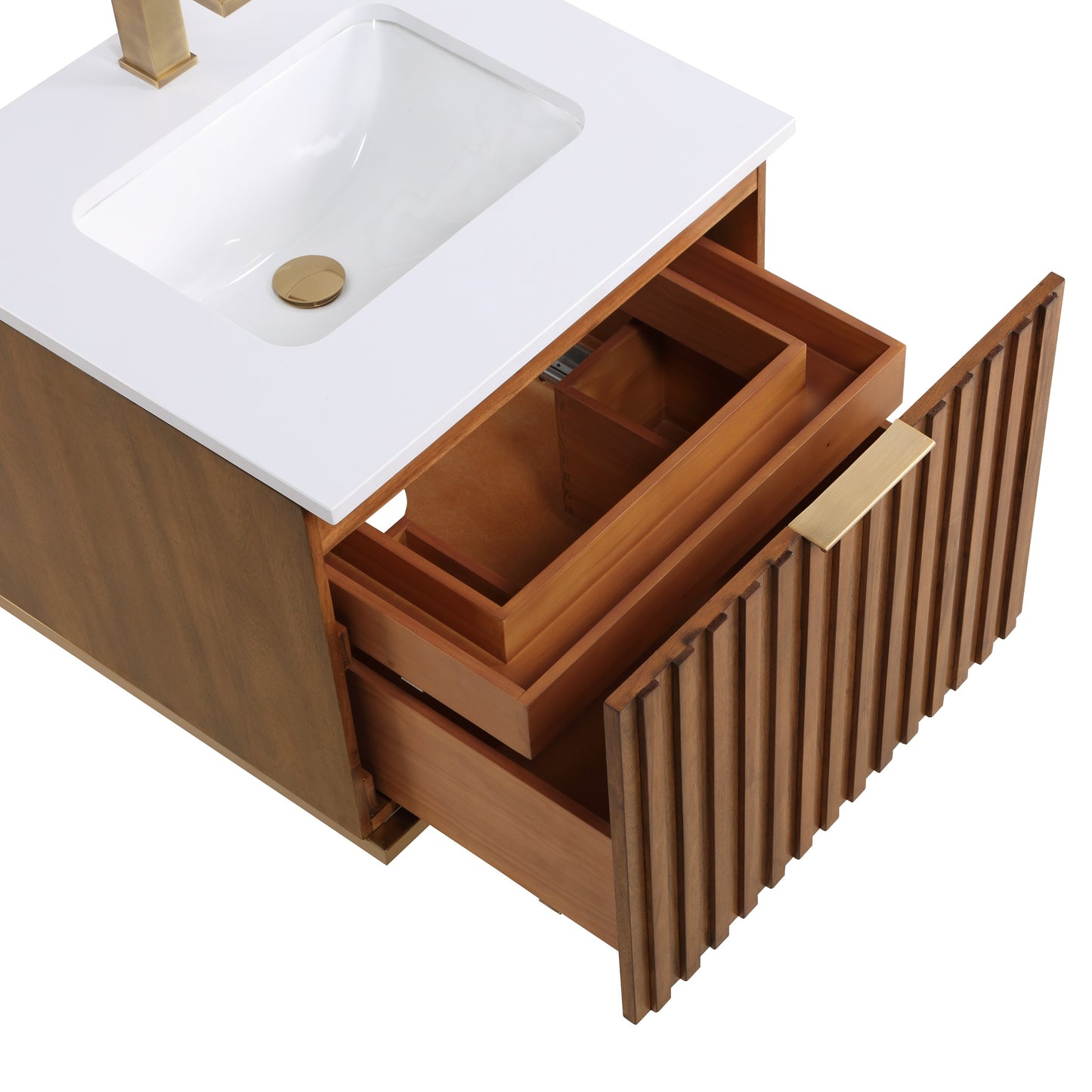 Bemma Terra 24 In. W X 22 In. D X 19 In. H Wallmount Bath Vanity With Top - Parent