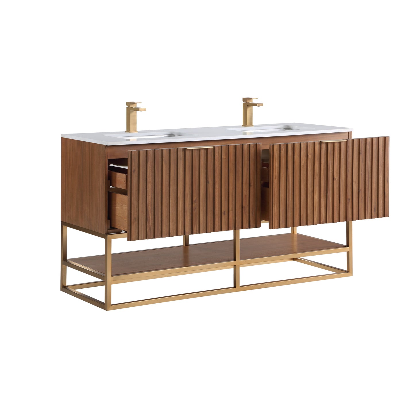 Bemma Terra 60 In. W X 22 In. D X 34 In. H Bath Vanity With Top - Parent