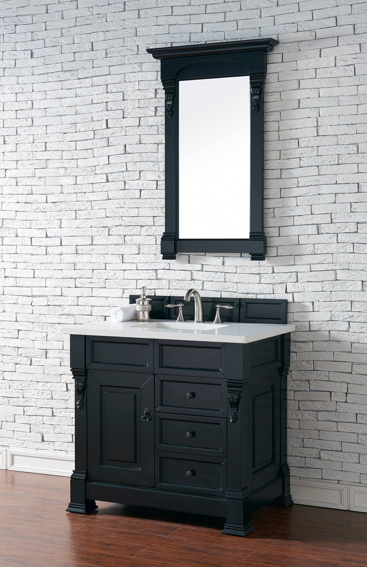 James Martin 147-114-55-3WZ Brookfield 36" Single Vanity With 3 CM Top
