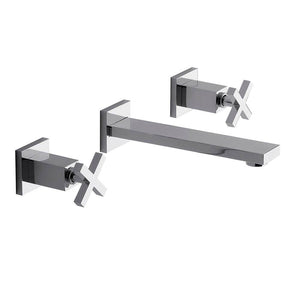 Franz Viegener FV203/85.0 Dominic Plus Wall - Mounted Lavatory Faucet, Less Drain Assembly, Trim Only