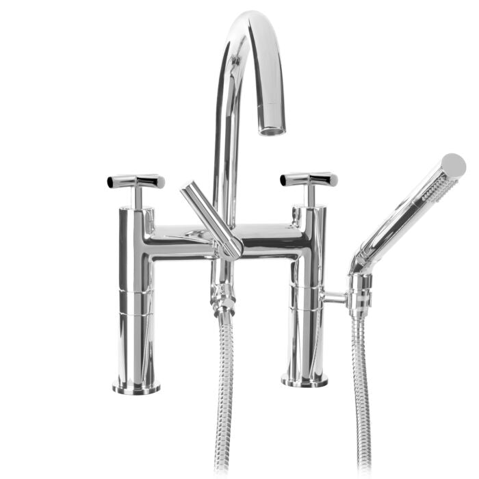 Sigma 1.0048510 Contemporary Deckmount Tub Filler With Handshower Nova Ii - Parent