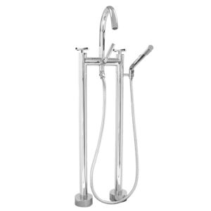 Sigma 1.0098520T Contemporary Floormount Two.Hole Tub Filler Trim Capella X - Parent