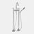 Sigma 1.0048520T Contemporary Floormount Tub Filler With Handshower Trim Nova Ii - Parent