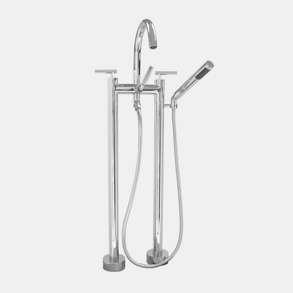 Sigma 1.0049520T Contemporary Floormount Tub Filler With Handshower Trim Polaris Ii - Parent