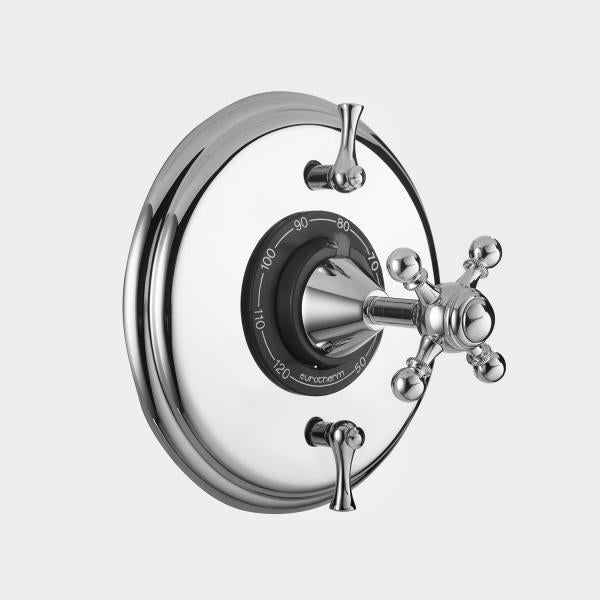 Sigma 1.006296.V2T 1/2'' Thermostatic Set Two Volume Control Trim Tremont X - Parent