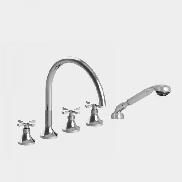 Sigma 1.110893T Roman Tub Set Trim With Deckmount Handshower Stella X - Parent