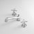 Sigma 1.157808 Widespread Lavatory Set With Cross Handles Sussex - Parent