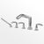 Sigma 1.179293T Roman Tub Set Trim With Deckmount Handshower Prana - Parent
