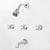 Sigma 1.300933T 3 Valve Tub Shower Set Trim Salem - Parent