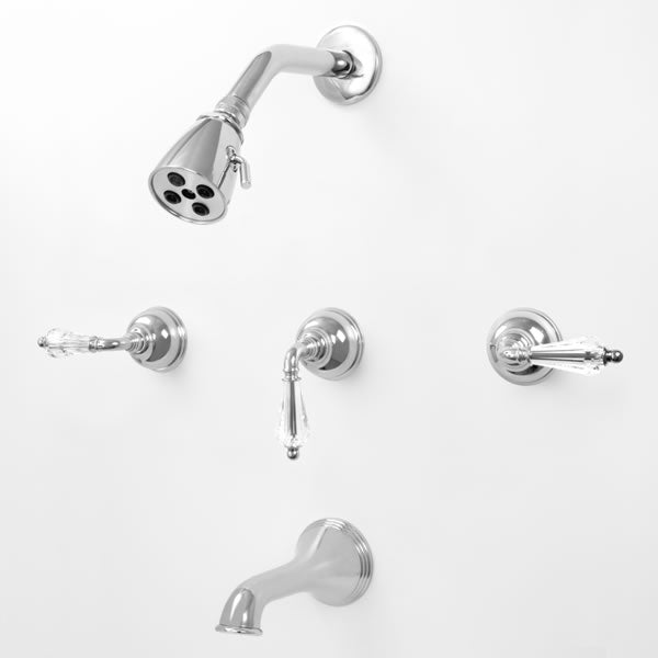 Sigma 1.406333T 3 Valve Tub Shower Set Trim Portofino Crystal - Parent