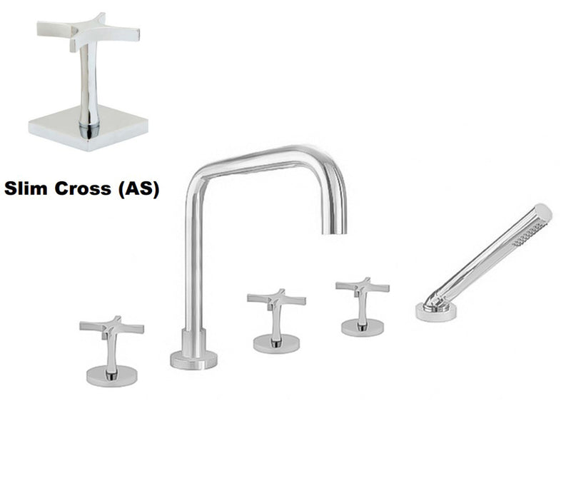 Sigma 1.44AS93T Roman Tub Set Trim with Deckmount Handshower and Diverter - Parent