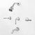 Sigma 1.727433T 3 Valve Tub Shower Set Trim Valencia - Parent