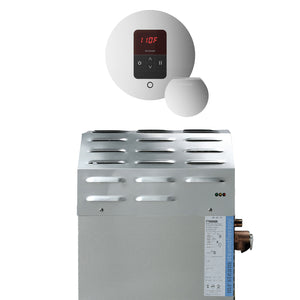 Mr. Steam 10C10AA0000 MSSUPER1EC1 10kW Steam Generator with iTempo® Round Control in Polished Chrome