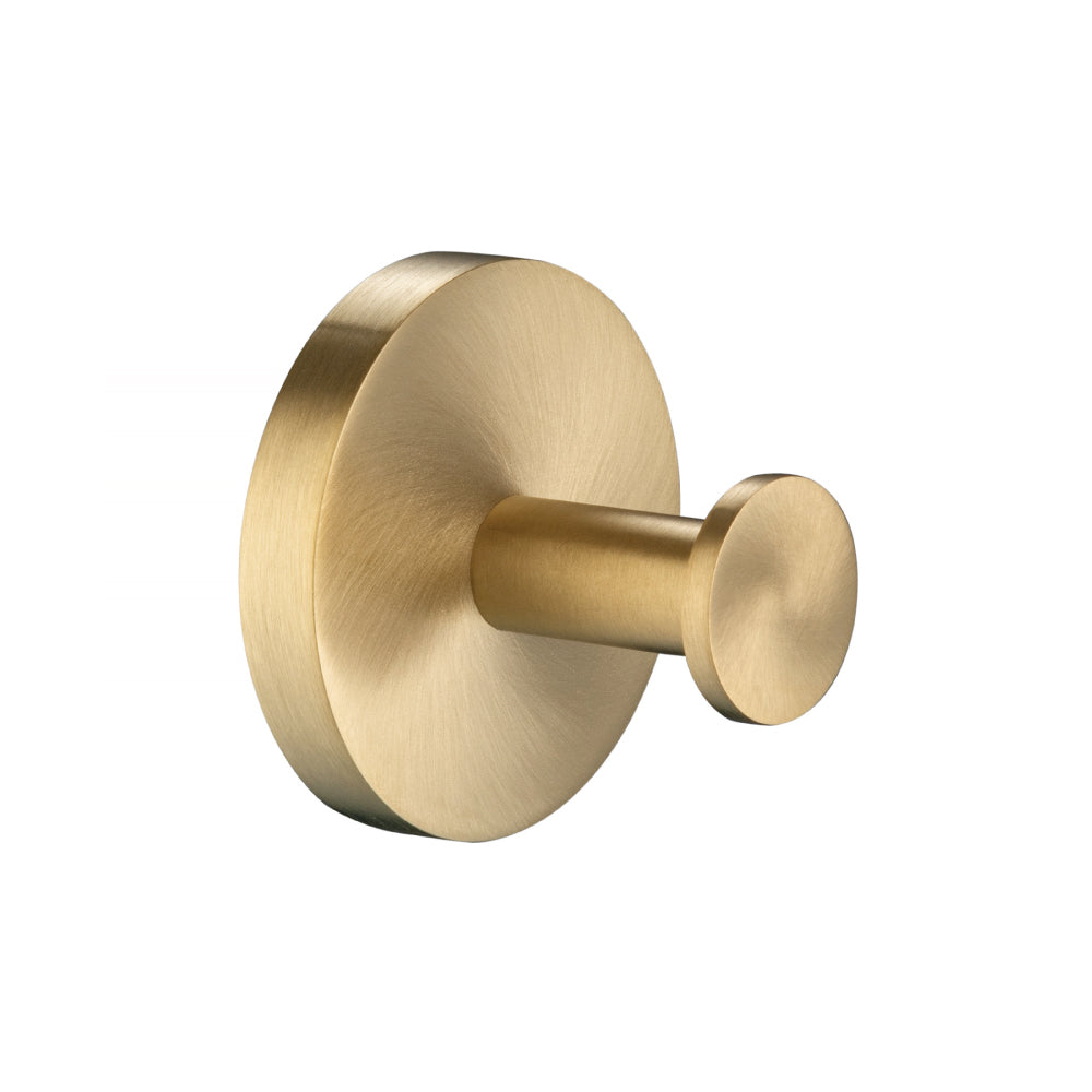 Flusso Serie 100 100.1001 Brass Bathroom Towel / Robe Hook