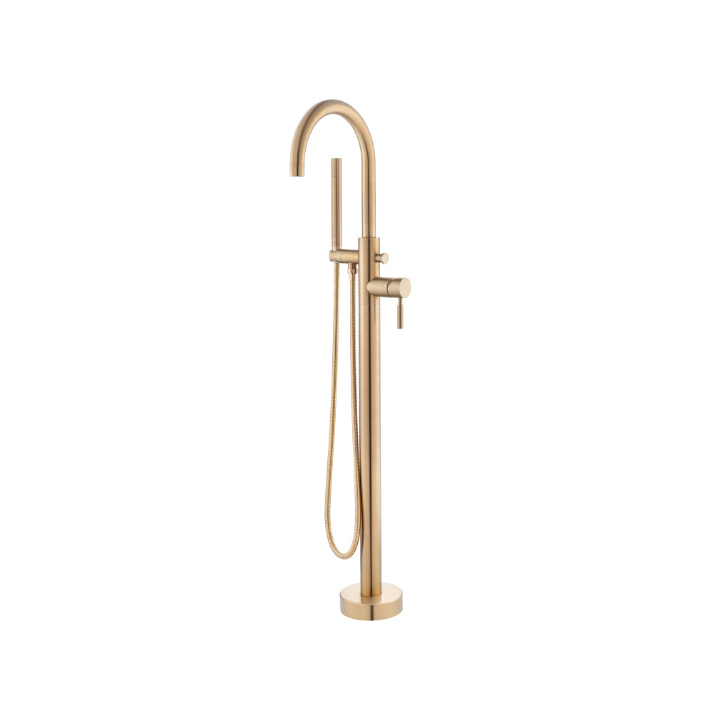 Flusso Serie 100 100.1170 Freestanding Floor Mount Bathtub / Tub Filler With Hand Shower