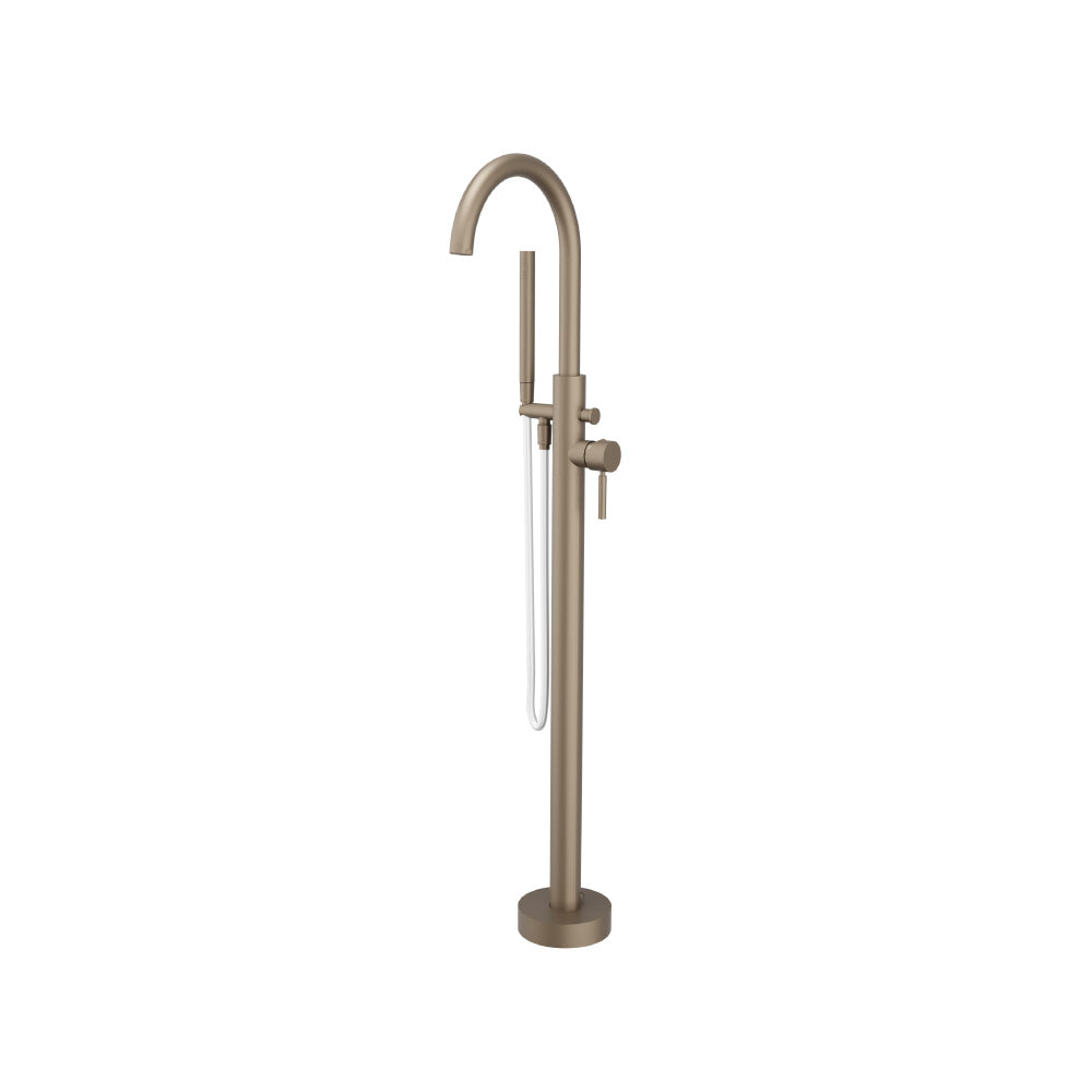Flusso Serie 100 100.1170 Freestanding Floor Mount Bathtub / Tub Filler With Hand Shower