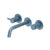 Flusso Serie 100 100.1950 Two Handle Wall Mounted Bathroom Faucet