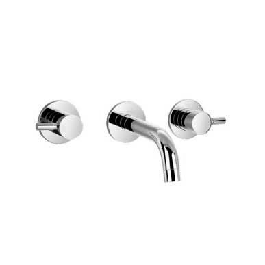 Flusso Serie 100 100.1950 Two Handle Wall Mounted Bathroom Faucet