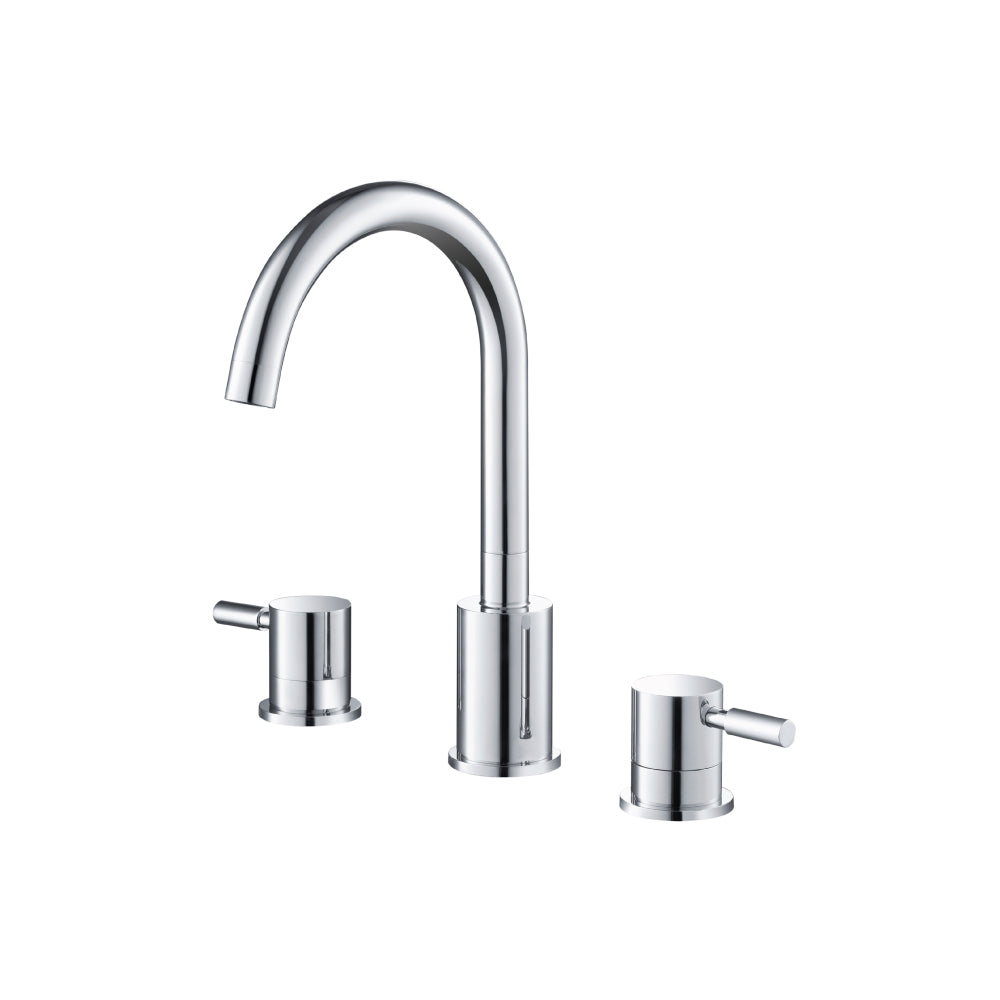 Flusso Serie 100 100.2000 Three Hole 8" Widespread Two Handle Bathroom Faucet