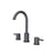 Flusso Serie 100 100.2000 Three Hole 8" Widespread Two Handle Bathroom Faucet