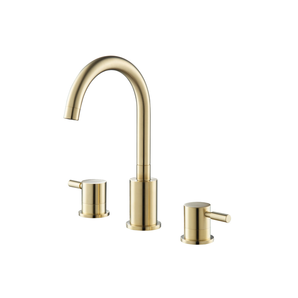 Flusso Serie 100 100.2000 Three Hole 8" Widespread Two Handle Bathroom Faucet