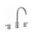 Flusso Serie 100 100.2410 3 Hole Deck Mount Roman Tub Faucet