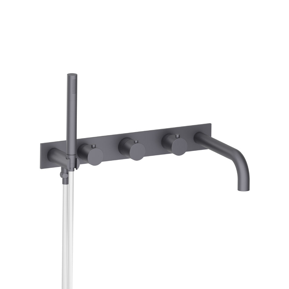 Flusso Serie 100 100.2691 Wall Mount Tub Filler With Hand Shower