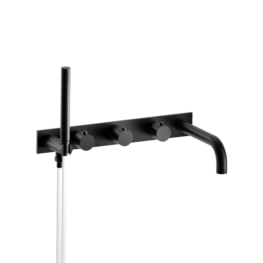 Flusso Serie 100 100.2691 Wall Mount Tub Filler With Hand Shower